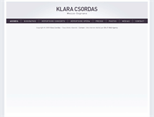 Tablet Screenshot of klaracsordas.com